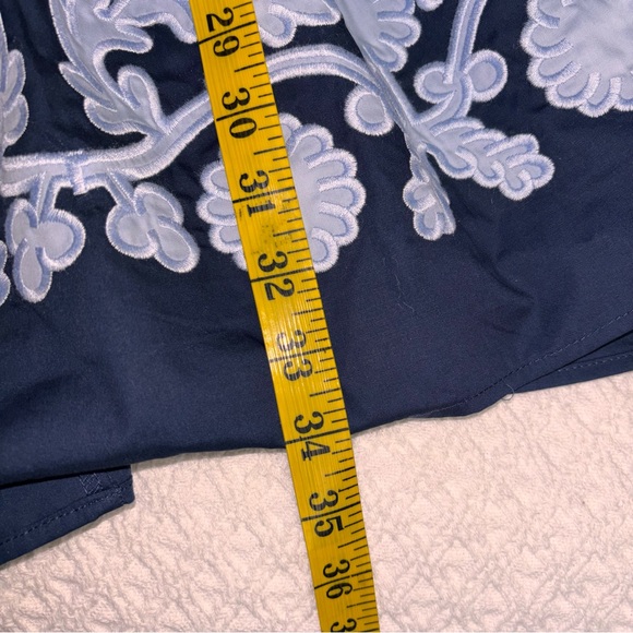 NWT entro Women’s Medium Magic Moment Navy Mini Dress embroidered - Picture 5 of 5